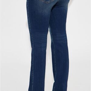 Fashion Nova Dark Blue Straight Leg Jeans